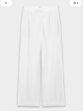 Aritzia The Lodge Pant™ - CruiseLinen™ - White, Small, Short